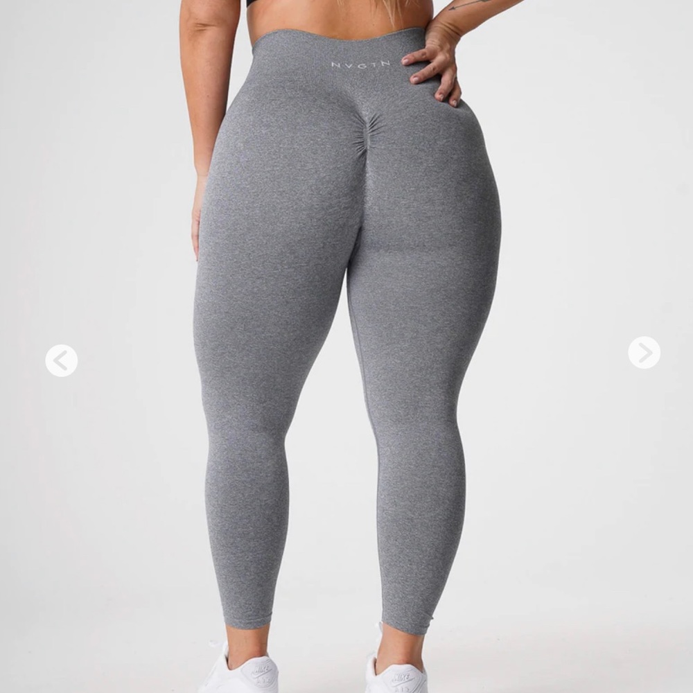 Grey Scrunch Seamless Leggings NVGTN